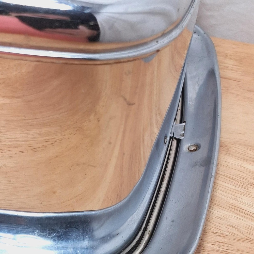 Lincoln Beautyware Cake Carrier Chrome Square Vintage Mid Century Modern READ - Picture 14 of 16